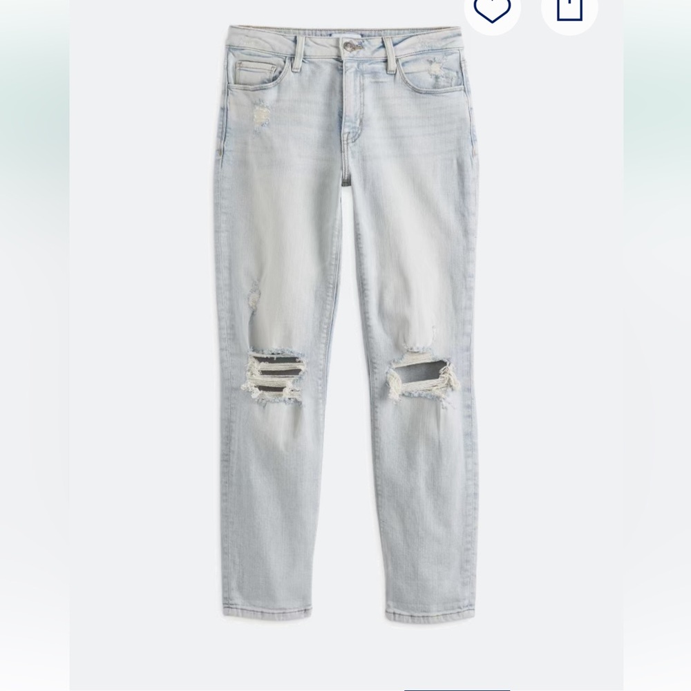 Like new! Frankie Mid Rise Distressed
Girlfriend Roll Cuff Jean